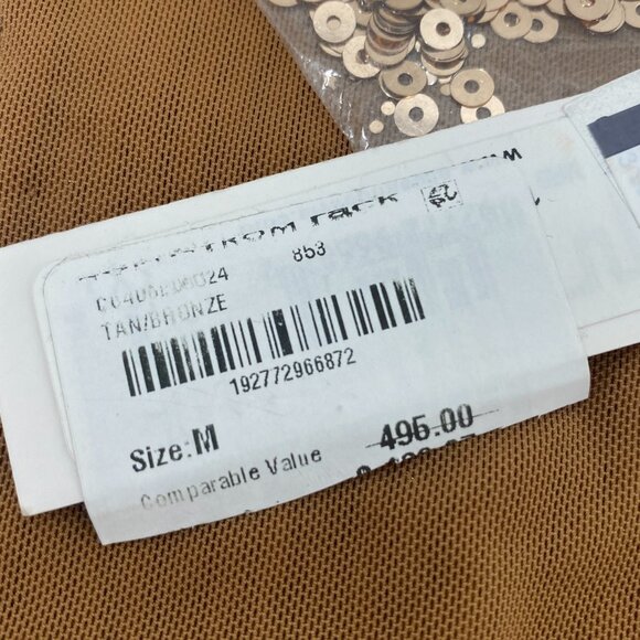 ALICE + OLIVIA Avril Bronze Sequin Mini Tank Dress Medium NWT $495 - Picture 9 of 11